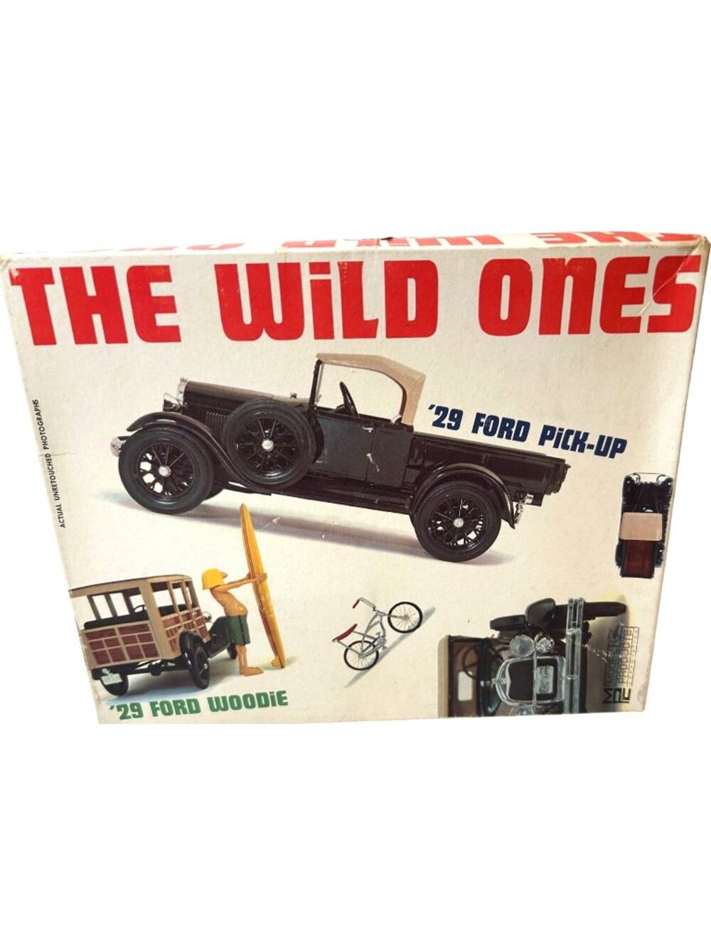 Vintage The Wild Ones 29 Ford Pick-Up Or Woodie 1/25 Model Kit MPC 300-149 Unass